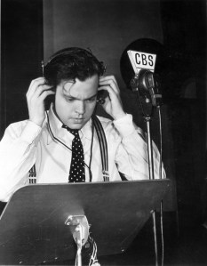 Orson Welles on the job.