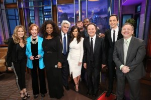 Jay Leno's closing show.  Some famous guests gathered to wish Jay "farewell." Photo: Stacie McChesney/NBC.