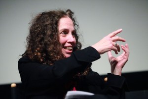 Jane Aaron on a panel of "Independent Women" fimmakers at the 2011 Tribeca Film Festival.