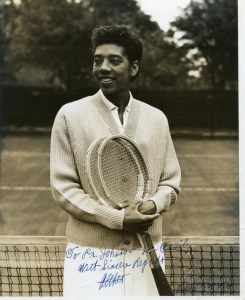 Althea Gibson, approx. 1957 Courtesy Johnson Family Archives