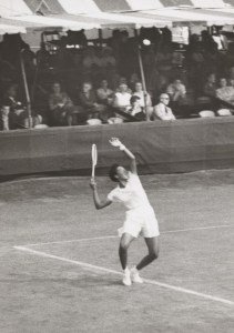 Althea Gibson at the West Side Tennis Club, Forest Hills, NY, 1957. Photo courtesy West Side Tennis Club Archives.