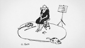 THE NEW YORKER published this George Booth cartoon immediately after 9/11. Courtesy HBO.