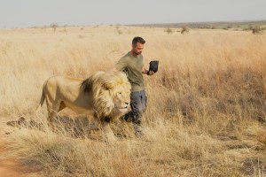 Animal Behaviorist Kevin Richardson discusses his remarkable bonding rituals with a pride of lions in the Kevin Richardson Sanctuary in South Africa. As seen in NATURE: THE STORY OF CATS. Photo: Anwar Mamon/Plimsoll Productions.