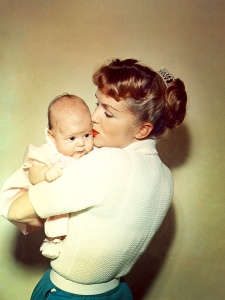 Everlasting love. Mother and daughter bond at the dawn of their life together. From BRIGHT LIGHTS: STARRING CARRIE FISHER AND DEBBIE REYNOLDS. Photo: Fisher Family Archives. Courtesy HBO. 