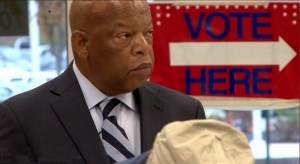 Civil Rights activist and Congressional leader John Lewis at his polling station in Atlanta, GA. Photo courtesy Early Light Productions.