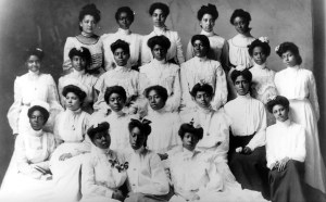 A Spelman College class, circa 1898. From TELL THEM WE ARE RISING: THE STORY OF BLACK COLLEGES AND UNIVERSITIES. Photo courtesy Spelman College.