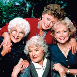 Florida here we come! THE GOLDEN GIRLS (clockwise from top: Rue McClanahan, Betty White, Bea Arthur and Estelle Getty).