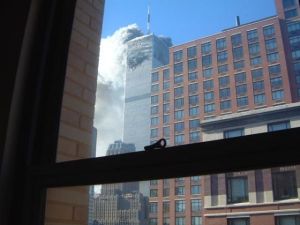 Students at Stuyvesant HS witnessed the horrifying attacks on the World Trade Center from their classroom windows. Photo: Gary He, courtesy HBO.