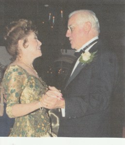 Mary Higgins Clark and John J. Conheeney dancing at their wedding in 1996. They were married for 22 years when he passed away in 2018. Photo courtesy Simon & Schuster.