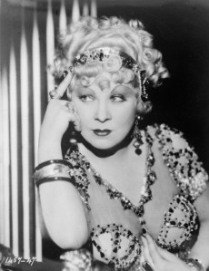 MAE WEST as she appeared in the Paramount film, I'M NO ANGEL (1933).  Photo: General Photographic Agency/Getty Images.