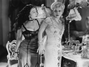 Rafaela Ottiano and Mae West heat up the screen in SHE DONE HIM WRONG (1933). Photo © Paramount Pictures.