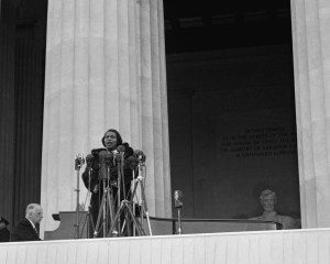 Millions of radio listeners tuned in to hear Marian Anderson sing at the Lincoln Memorial on Easter Sunday, April 9, 1939. Photo courtesy Everett Collection Historical/Alamy Stock Photo.