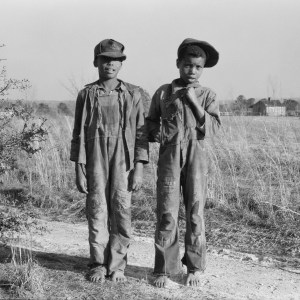 The history of race in America, from colonial era slavery through the Hip Hop culture of the late 20th century, permeated the entire history of blue jeans. Photo courtesy Library of Congress.